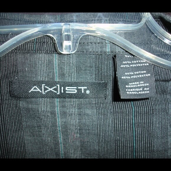 Axist Formal Short Sleeve Mens Shirt Medium - Picture 2 of 4